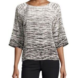 VINCE Silk 3/4 Sleeve Blouse